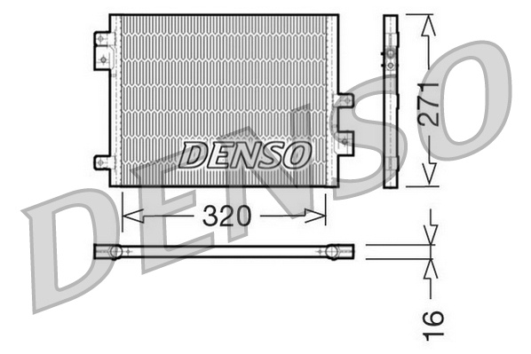 Denso Airco condensor DCN28002