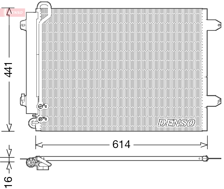 Denso Airco condensor DCN32008