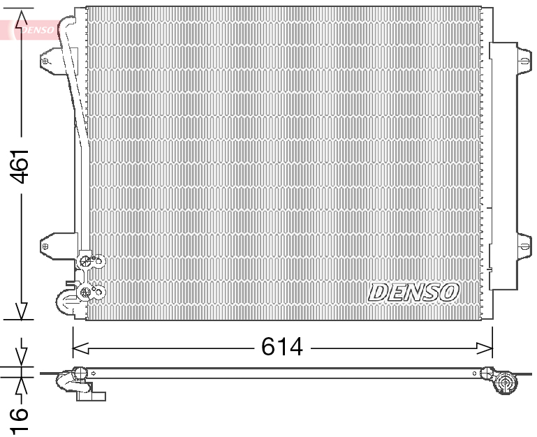 Denso Airco condensor DCN32011