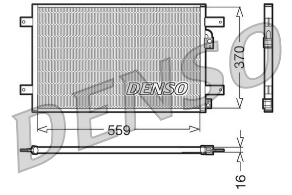 Denso Airco condensor DCN32014