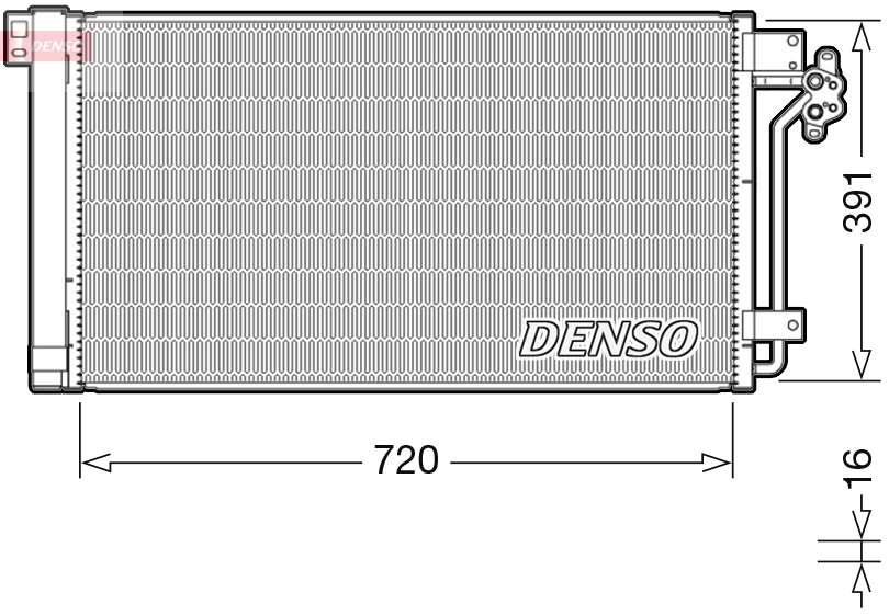 Denso Airco condensor DCN32020