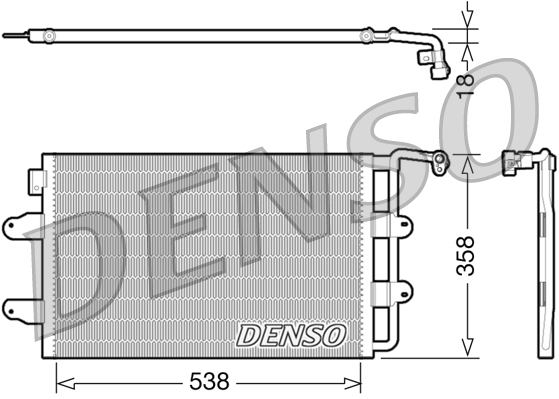 Denso Airco condensor DCN32026