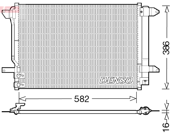 Denso Airco condensor DCN32027