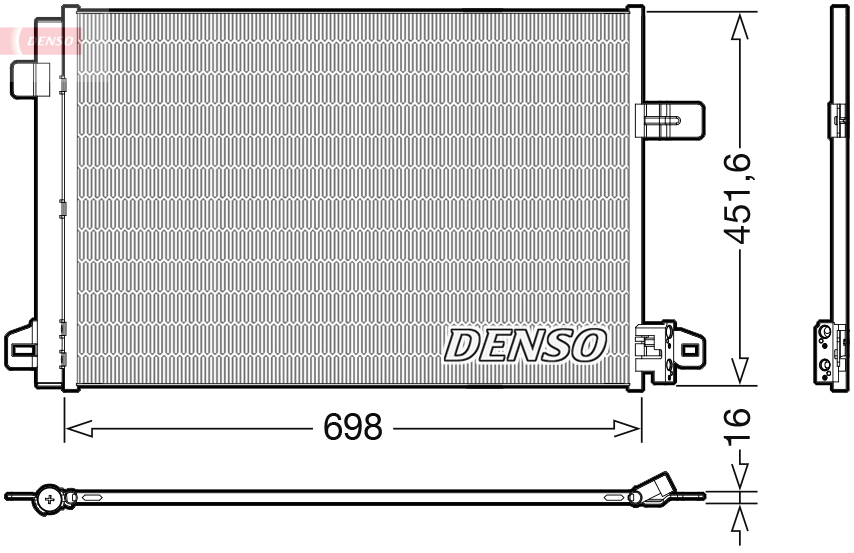 Denso Airco condensor DCN32028