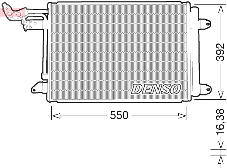 Denso Airco condensor DCN32032