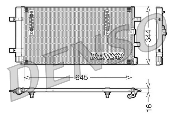 Denso Airco condensor DCN32060