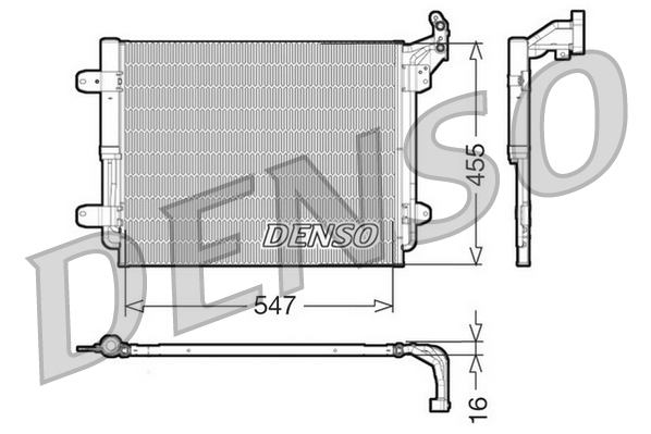 Denso Airco condensor DCN32062