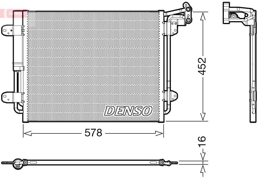 Denso Airco condensor DCN32067