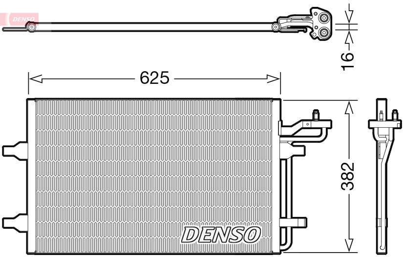 Denso Airco condensor DCN33009