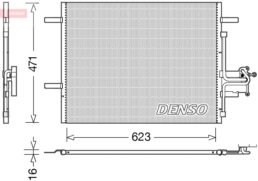 Denso Airco condensor DCN33010