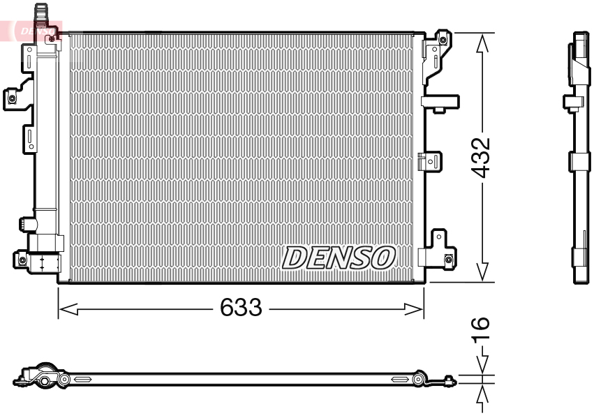 Denso Airco condensor DCN33012