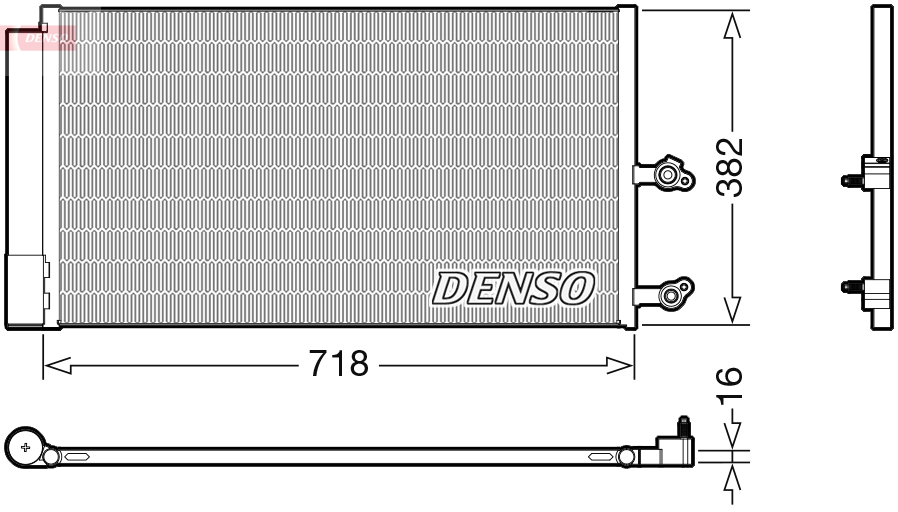 Denso Airco condensor DCN33014