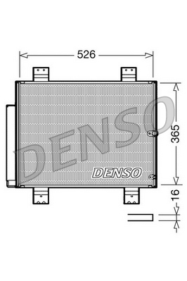 Denso Airco condensor DCN35002
