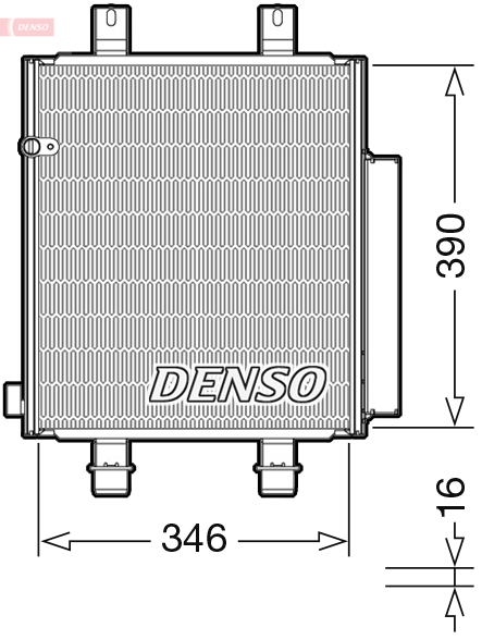 Denso Airco condensor DCN35004