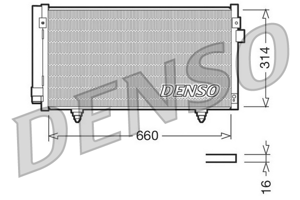 Denso Airco condensor DCN36003