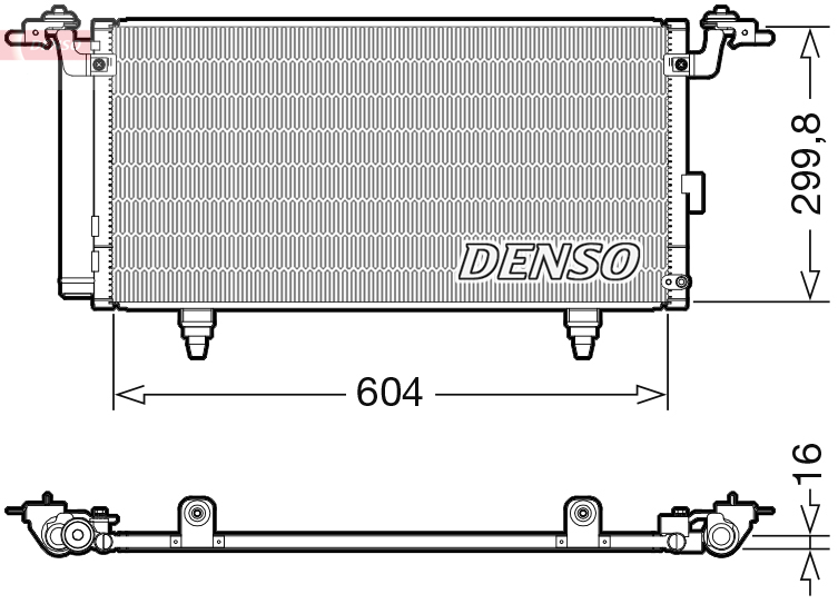 Denso Airco condensor DCN36005