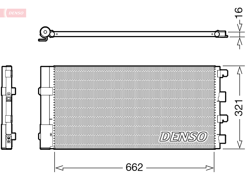 Denso Airco condensor DCN37003