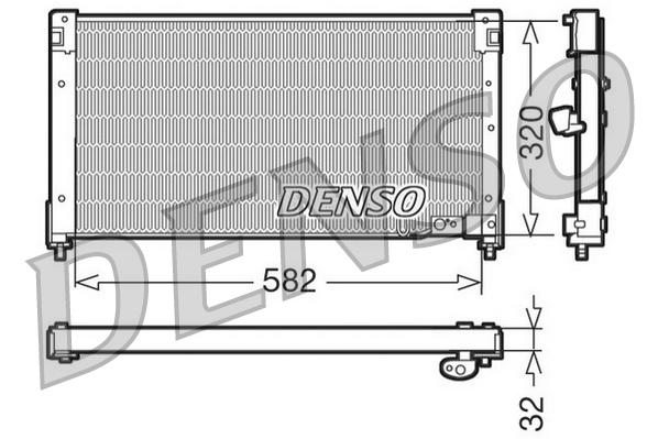 Denso Airco condensor DCN40001