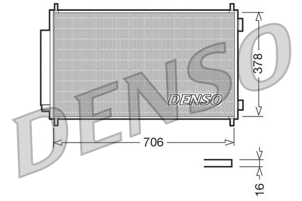 Denso Airco condensor DCN40002