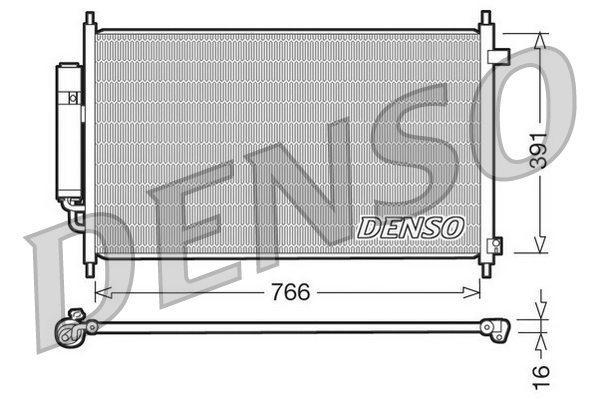 Denso Airco condensor DCN40004