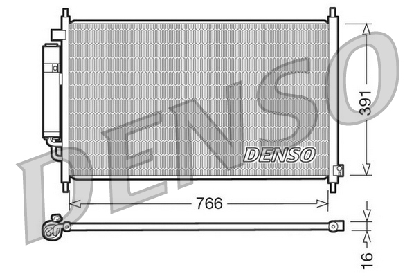 Denso Airco condensor DCN40005