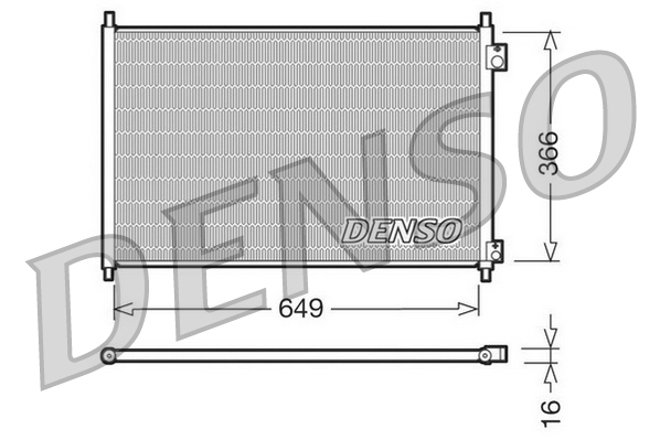 Denso Airco condensor DCN40006