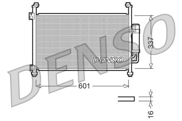 Denso Airco condensor DCN40007