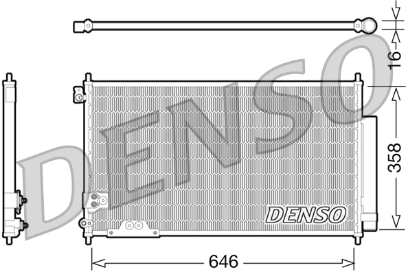 Denso Airco condensor DCN40009