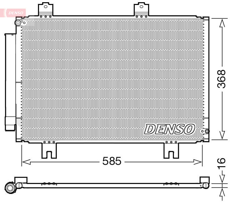 Denso Airco condensor DCN40020