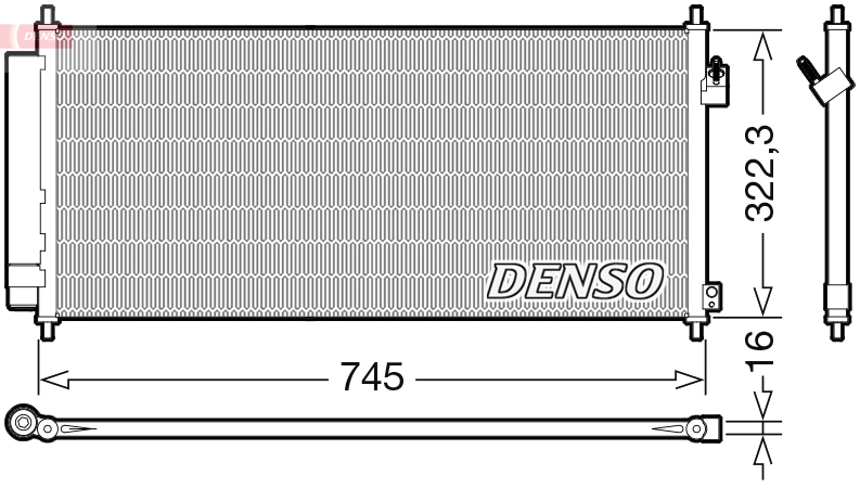 Denso Airco condensor DCN40026