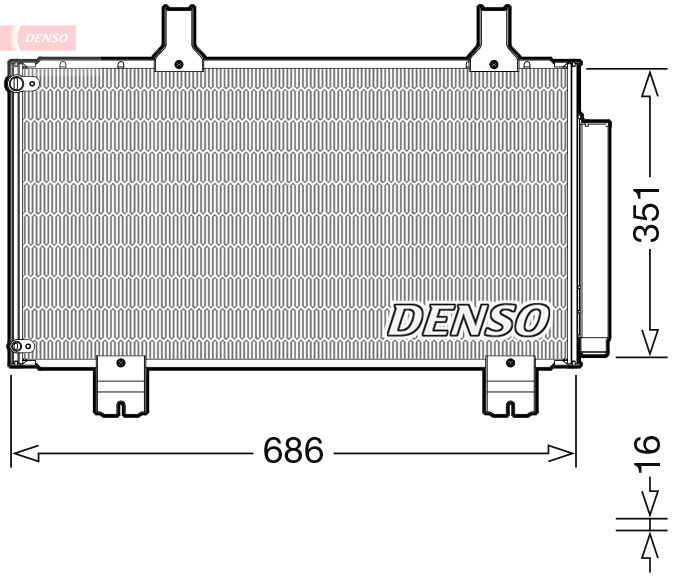 Denso Airco condensor DCN40028