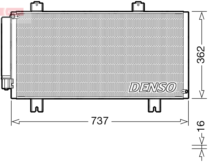 Denso Airco condensor DCN40029