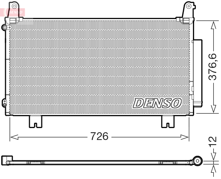 Denso Airco condensor DCN40034