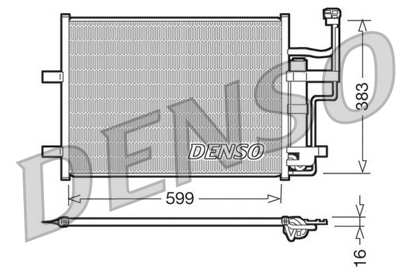 Denso Airco condensor DCN44003
