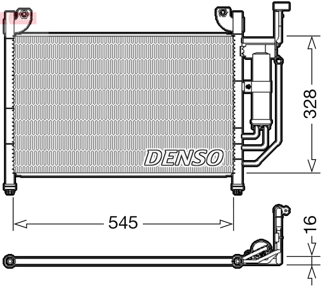 Denso Airco condensor DCN44004