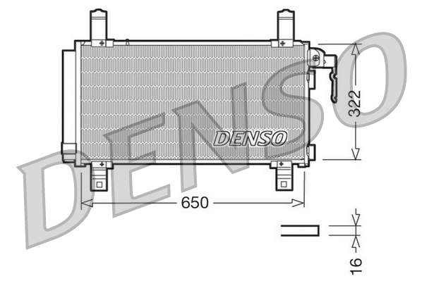 Denso Airco condensor DCN44006