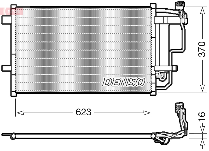 Denso Airco condensor DCN44007