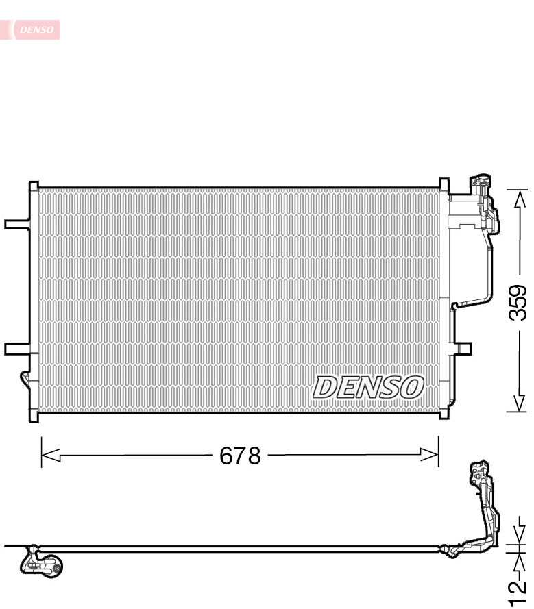 Denso Airco condensor DCN44010