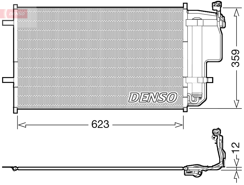 Denso Airco condensor DCN44011