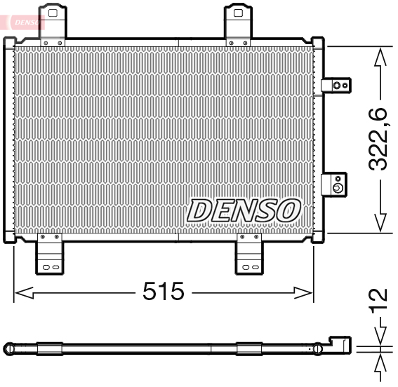 Denso Airco condensor DCN44018