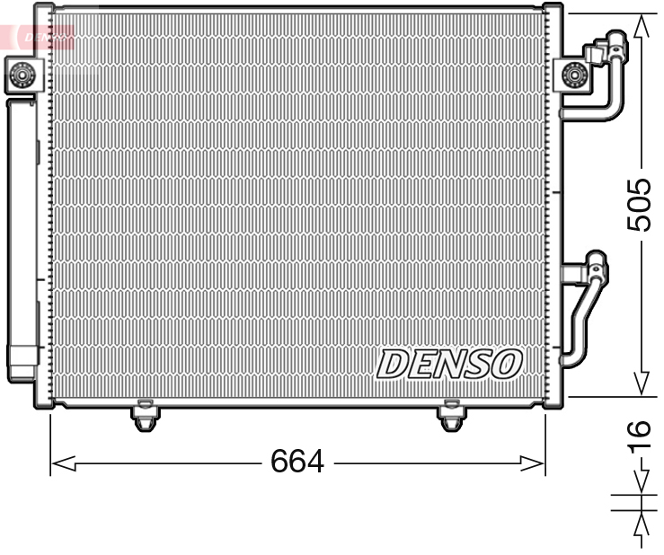 Denso Airco condensor DCN45005