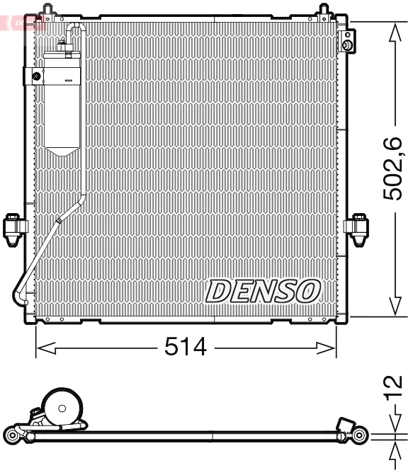 Denso Airco condensor DCN45010