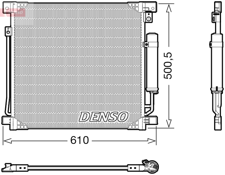 Denso Airco condensor DCN45013