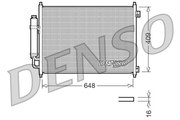 Denso Airco condensor DCN46001