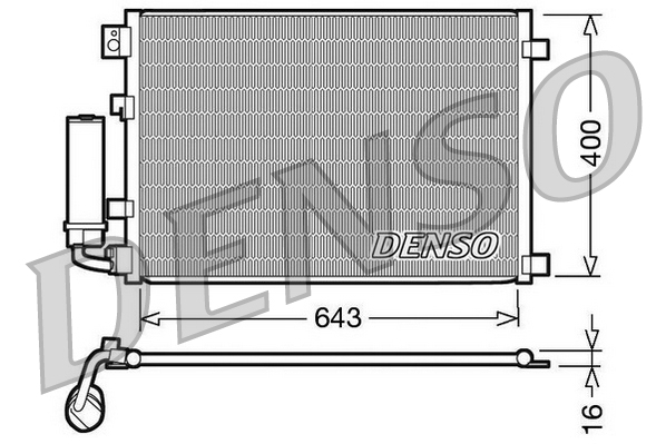 Denso Airco condensor DCN46002