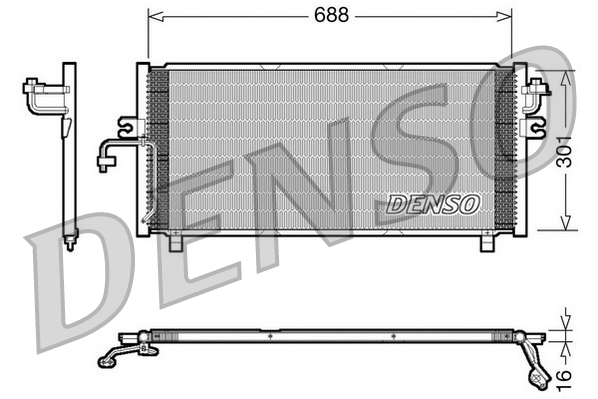 Denso Airco condensor DCN46004