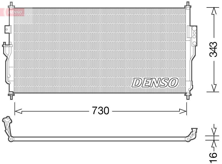 Denso Airco condensor DCN46006