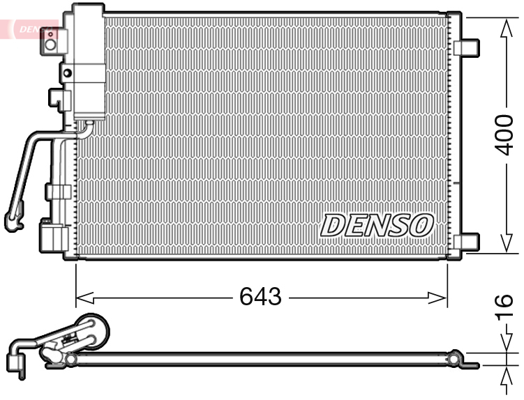 Denso Airco condensor DCN46008