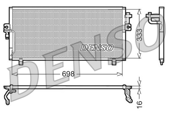 Denso Airco condensor DCN46010