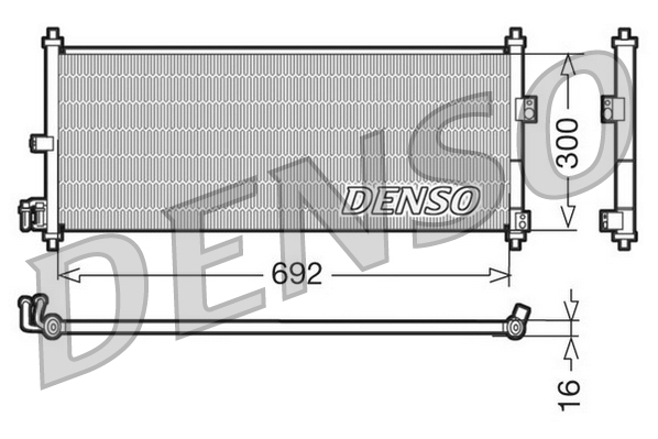 Denso Airco condensor DCN46011